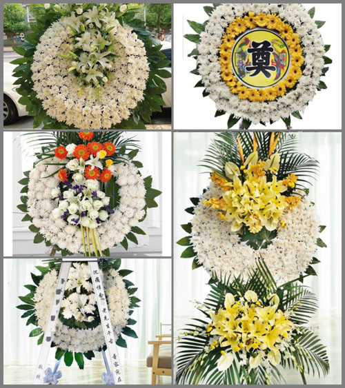 广东梅州市五华县龙村镇吉祥村花圈速递